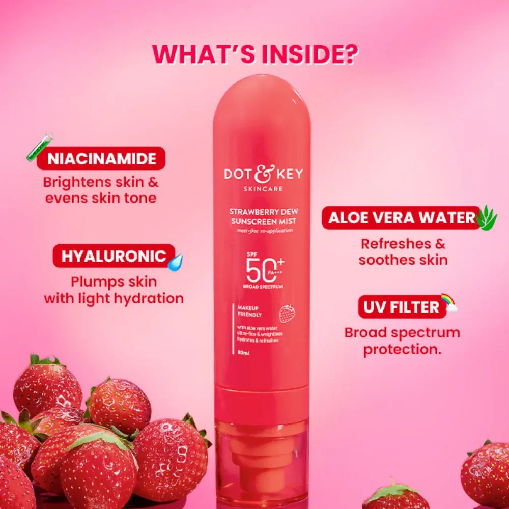 Dot & Key Strawberry Dew Sunscreen Mist Spf 50+ (80ml)4.webp