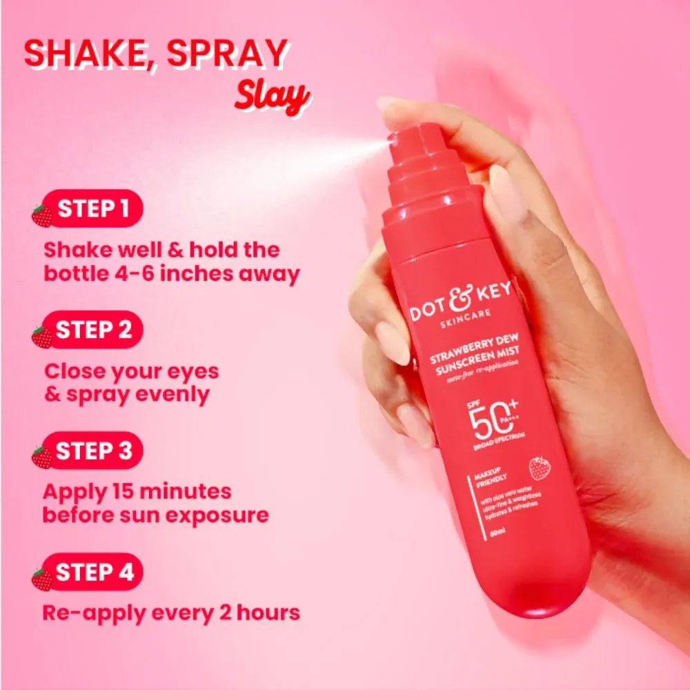 Dot & Key Strawberry Dew Sunscreen Mist Spf 50+ (80ml)2.webp