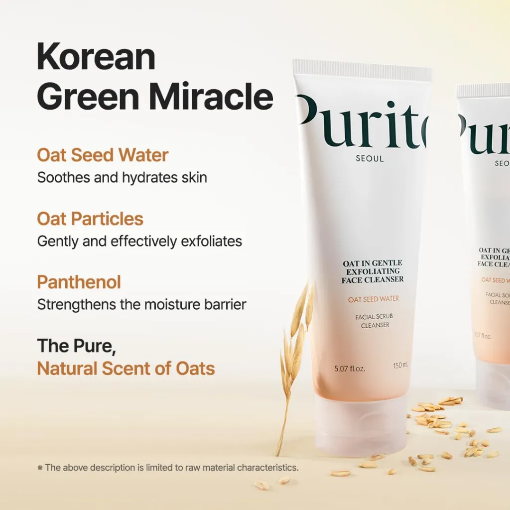 Purito Oat In Gentle Exfoliating Face Cleanser - 150ml4.webp