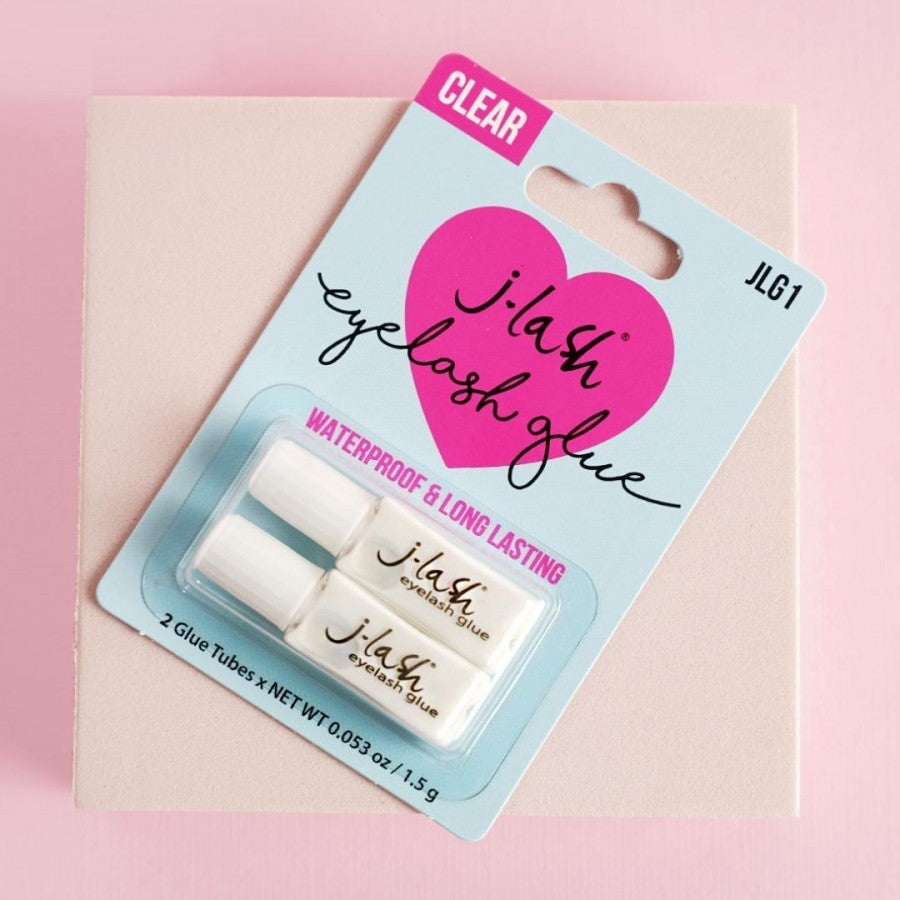 J.Lash Strong Hold Waterproof & Long-Lasting Eyelash Glue- 2 Glue Tubes