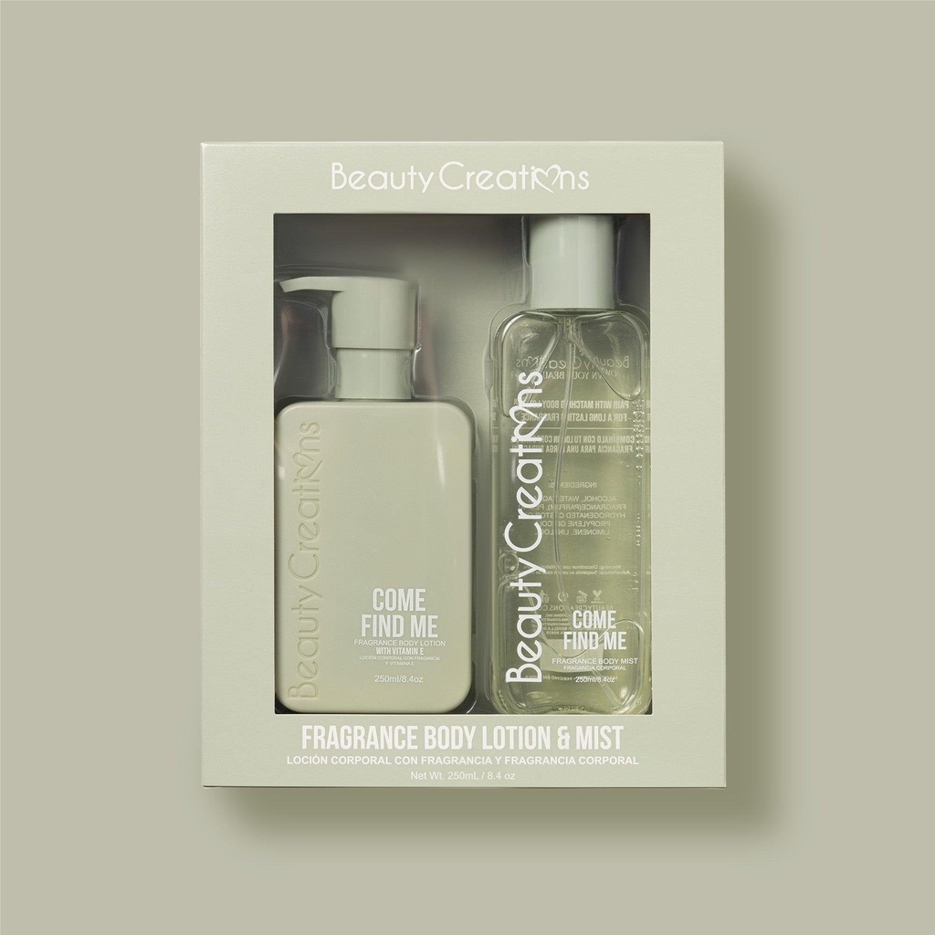Beauty Creations Fragrance Body Lotion & Mist 250ml - Come Find Me