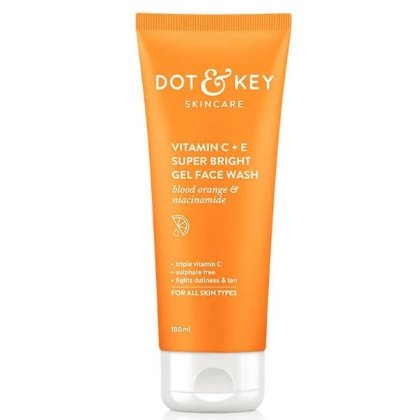 Dot & Key Vitamin C+E Super Bright Gel Face Wash 100Ml