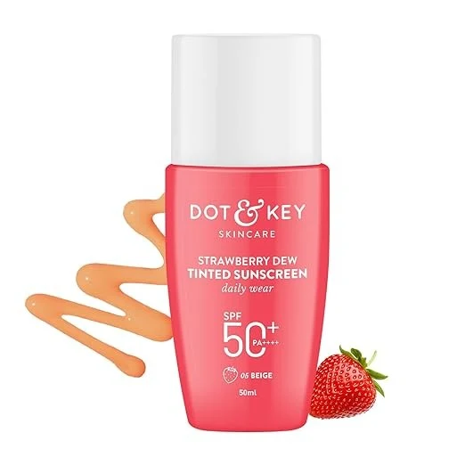 Dot & Key Strawberry Dew Tinted Sunscreen Spf 50+ (50ml)- Beige