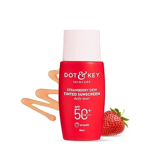 Dot & Key Strawberry Dew Tinted Sunscreen Spf 50+ (50ml)- Sand