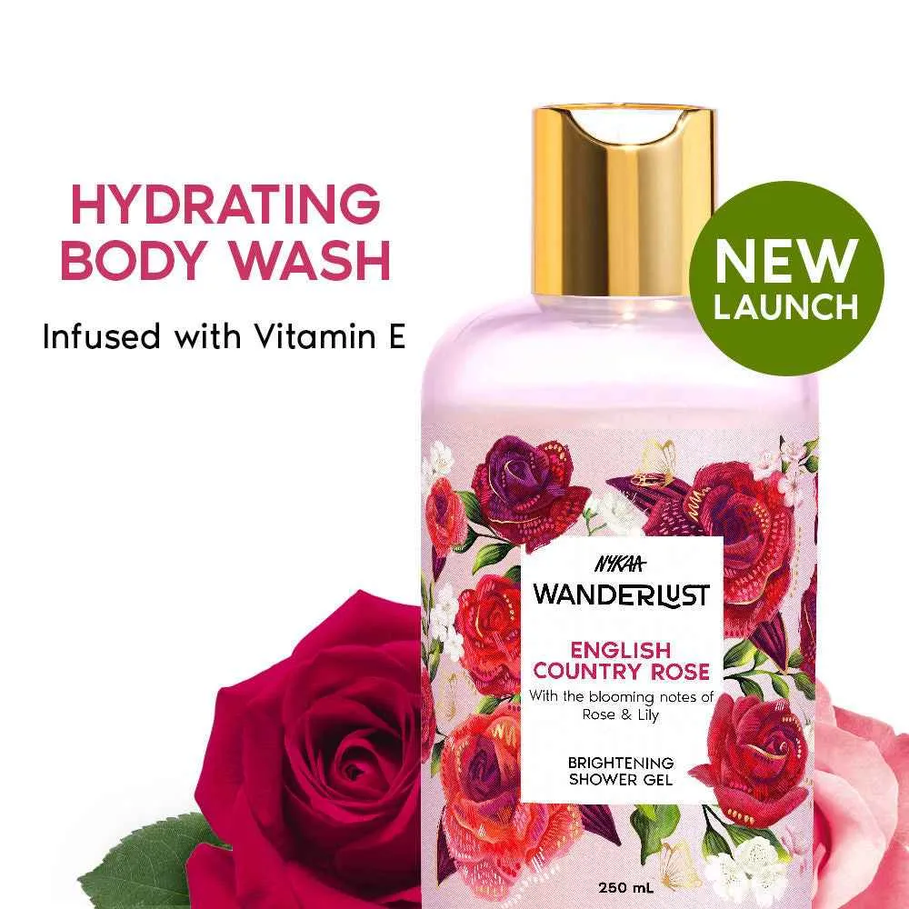 Nykaa Wanderlust English Country Rose Shower Gel