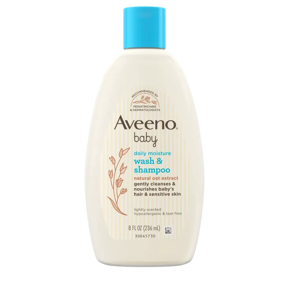 Aveeno Baby Daily Moisture Wash & Shampoo - 236ml